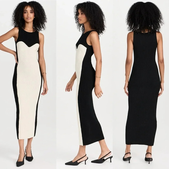 twist front knit dress Surf Gypsy Black Open Knit Twist Front Dress Black / Medium main image 1